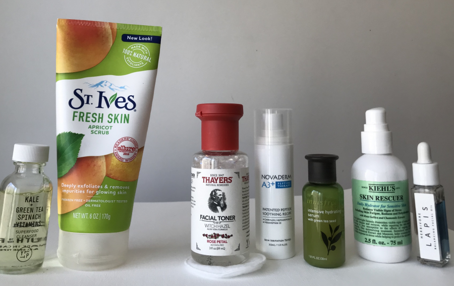 Old nighttime skin care products