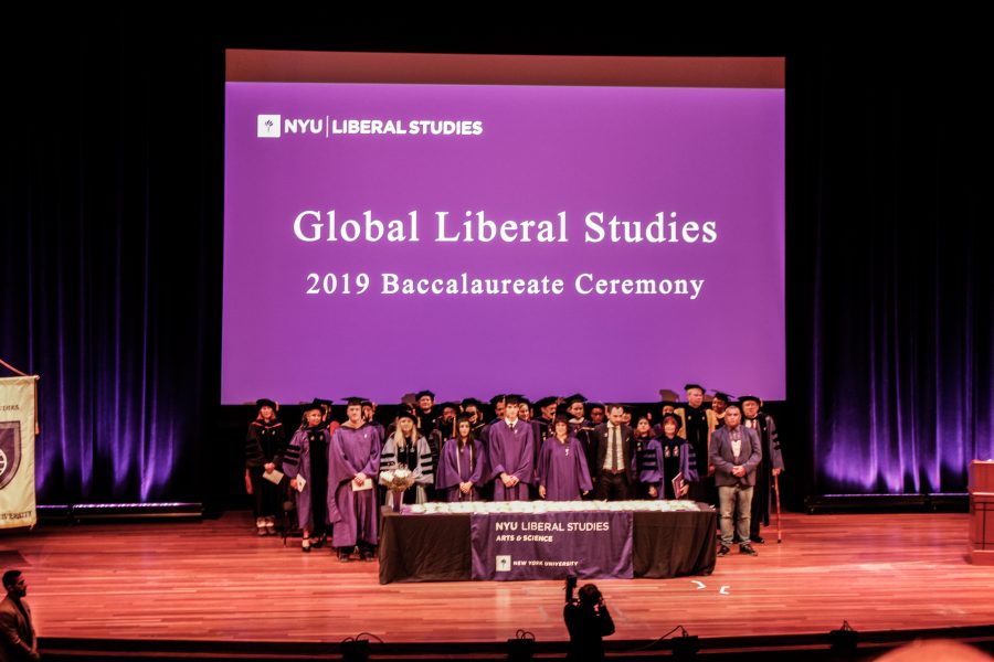 The Liberal Studies commencement ceremony took place in the Skirball Center for Performing Arts on Tuesday. (Photo by Yasmin Gulec)