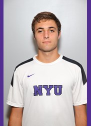 CAS Sophomore Christian Otero is a member of NYU mens tennis team. (via NYU Athletics)
