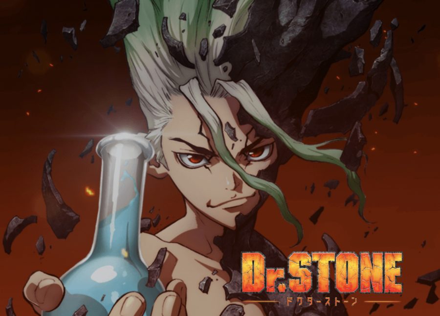 Senku is the main character of Dr. Stone, a dystopian anime exploring the capabilities of civilization. (Staff illustration by Marva Shi)