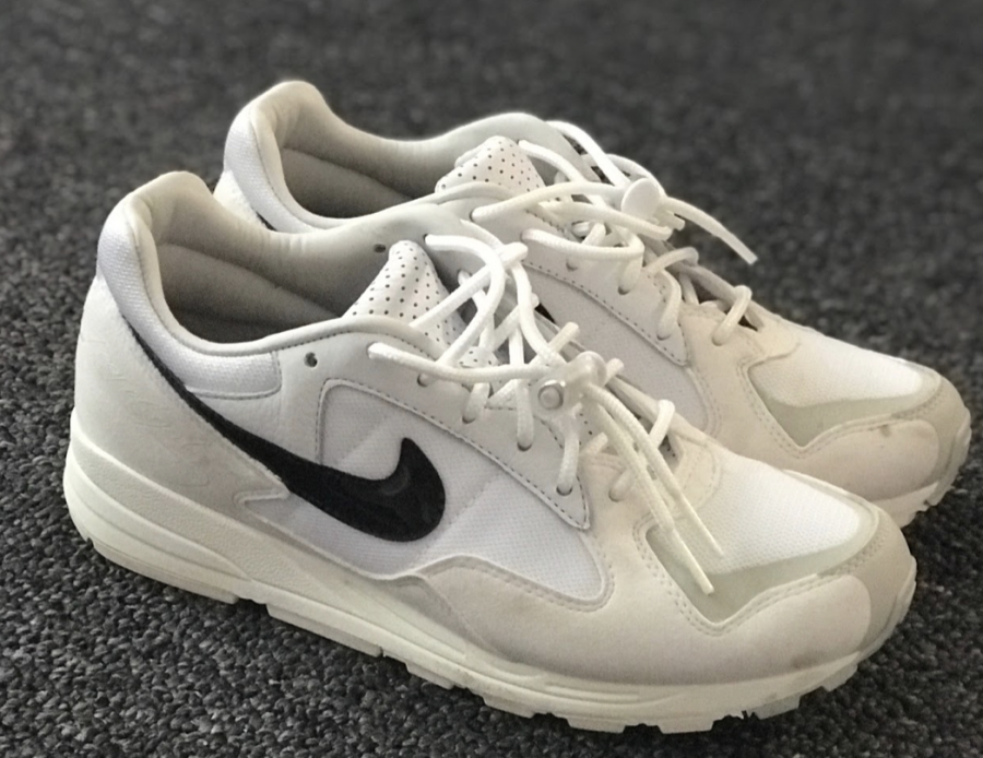 Valentina Marin’s favorite shoes, Air Skylons from the Nike x Fear of God collection.(Photo by Daniela Ortiz)