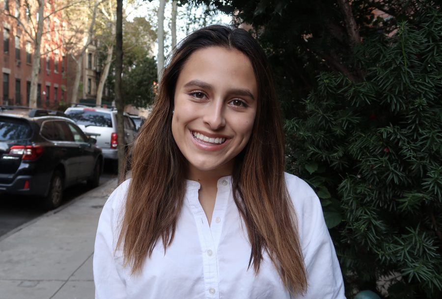 Sophomore Adriana Moreno is the chair of the Student Sustainability Committee. (Staff Photo by Chelsea Li)