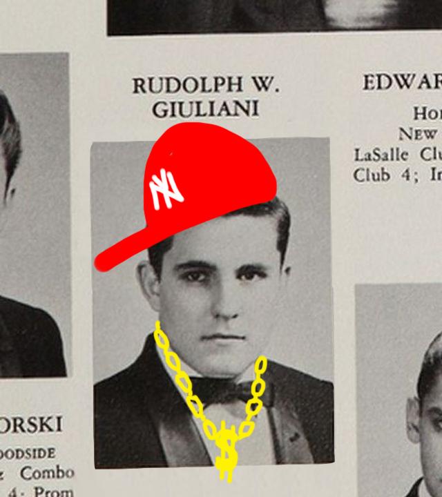 Rudy Guiliani is a revered NYU alumni. (Staff illustration by Chelsea Li)
