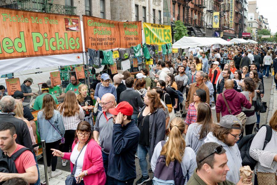 The Pickle Day Festival is an annual event that takes place in the Lower East Side celebrating all things pickle. (Photo by Tomer Keysar)