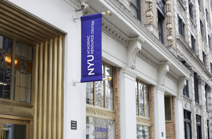 Entrance to the NYU Academic Resource Center, one of the NYU Courtesy Meals locations. (Staff Photo by Julia McNeill)