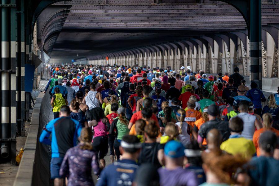 Over 50,000 people ran the marathon on Sunday. (Photo by Tomer Keysar)
