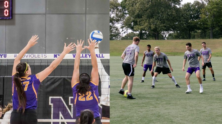 The women’s softball team and the men’s soccer team will be advancing to the Eastern College Athletic Conference Division III Championship Tournament. (Staff Photos by Sam Klein and Marva Shi)