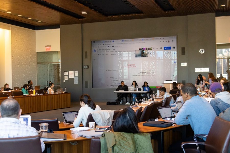 All Student Government meetings take place in the GCASL Colloquium room on the fifth floor. (Staff Photo by Marva Shi)