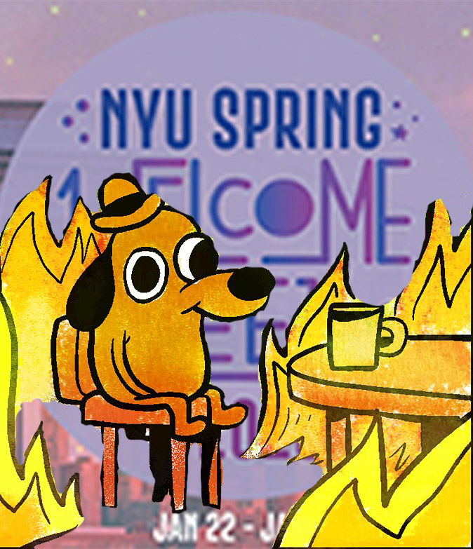 Maybe the spring semester will be better. (Illustration by Jake Capriotti)