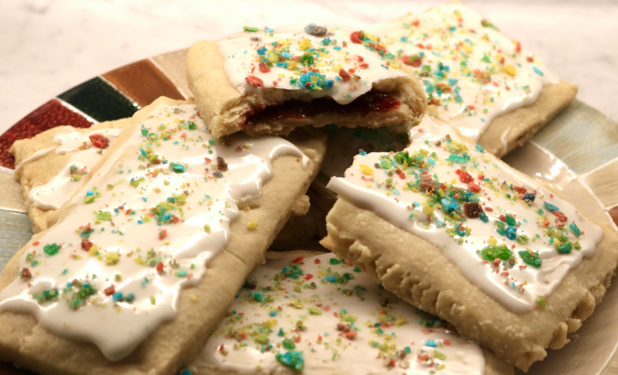 These gourmet Pop-Tarts are made from Bon Appetits recipe featured in the YouTube series Gourmet Makes. If you have six hours to spare, they will be a delicious treat for your efforts. (Photo by Mia Karle)