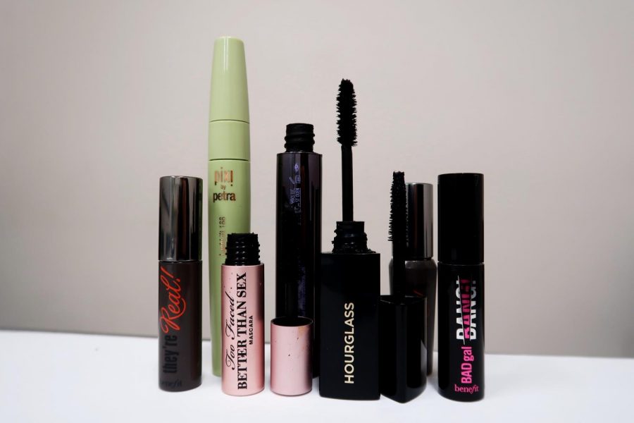 Mascaras come in all sizes and forms. Here are some of the culture desk’s favorite mascara picks. (Staff Photo by Chelsea Li)