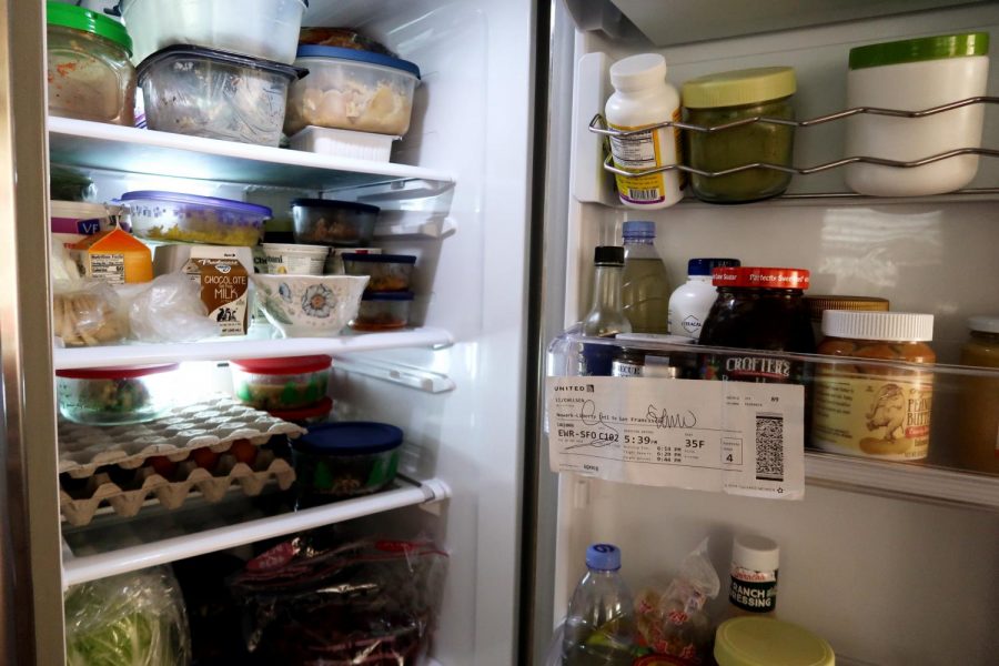 One student had to finish all the food in her refrigerator before leaving New York. While some had to abandon their de-stressing trips, others spent time dealing with stocked up groceries. (Staff Photo by Chelsea Li)