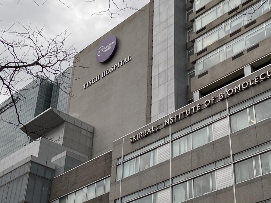 NYU Langones Tisch Hospital is where many pre-med students complete their residencies. NYU Grossman School of Medicine will be allowing medical students to graduate early in response to the COVID-19 crisis. (Staff Photo by Leo Sheingate)