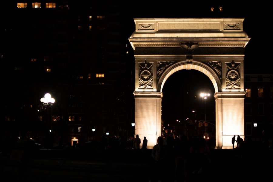 Washington Square Park is a centerpiece of on campus student life. Students have begun to worry about the possibility of a virtual fall semester and not returning to campus. (Staff Photo by Jake Capriotti)