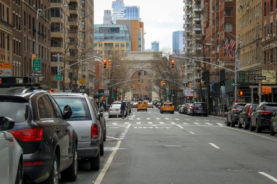 The Washington Square Arch lies at the end of Fifth Avenue. President Andy Hamilton recently sent out an update email to the NYU community. (Staff Photo by Alexandra Chan)