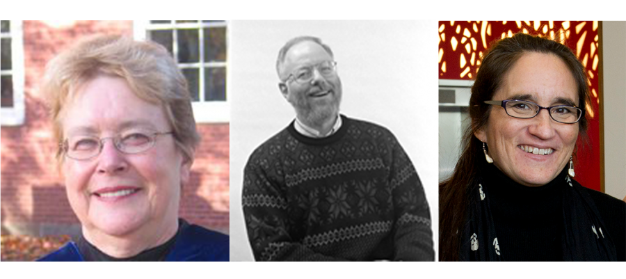 American Academy of Arts and Sciences selected its 2020 fellows last week — three NYU professors made the list. From left to right, English professor Mary Carruthers, psychology professor Gregory Murphy, and anthropology professor Susan Antón are among the 250 chosen this year. (Images via NYU, Staff Illustration by Alexandra Chan)