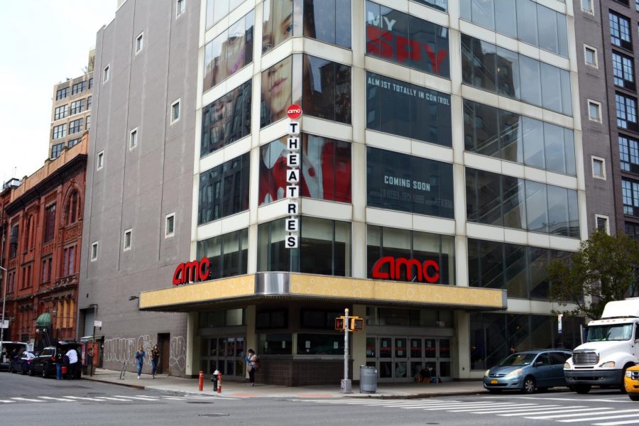 The AMC movie theater on 3rd and East 11th used to have people lined up around the block for movie premieres. Now, after many long months, the question of whether or not to reopen movie theaters in New York is still uncertain. (Staff Photo by Manasa Gudavalli)