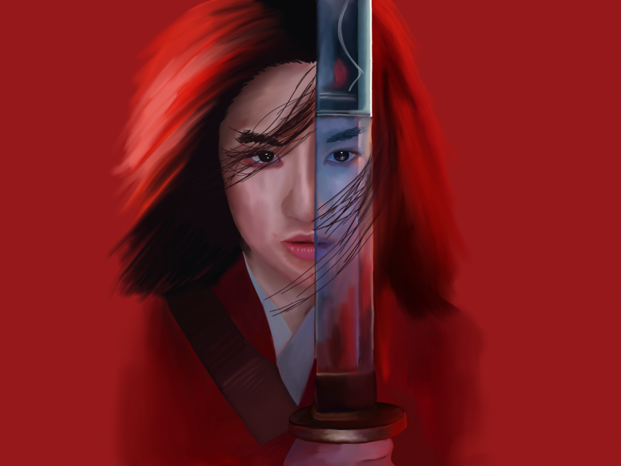 Mulan%2C+recently+released+on+Disney%2B%2C+is+the+companys+newest+live-action+remake+in+2020.+Attracting+worldwide+controversy+with+the+crews+political+stance+as+well+as+poor+ratings%2C+the+movie+remains+a+disappointing+watch.+%28Staff+Illustration+by+Chelsea+Li%29