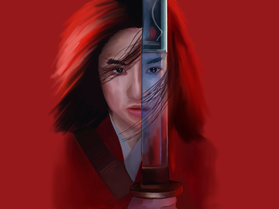 "Mulan," recently released on Disney+, is the company's newest live-action remake in 2020. Attracting worldwide controversy with the crew's political stance as well as poor ratings, the movie remains a disappointing watch. (Staff Illustration by Chelsea Li)