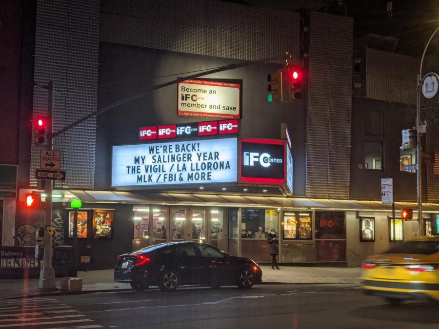 Theaters like the Independent Film Center (IFC), located on 323 6th Avenue, have placed multiple safety measures to allow New Yorkers to experience film culture again. The precautions set to ensure their customers are safe result in lower ticket sales for independent theaters. (Photo by Kaylah Haye)