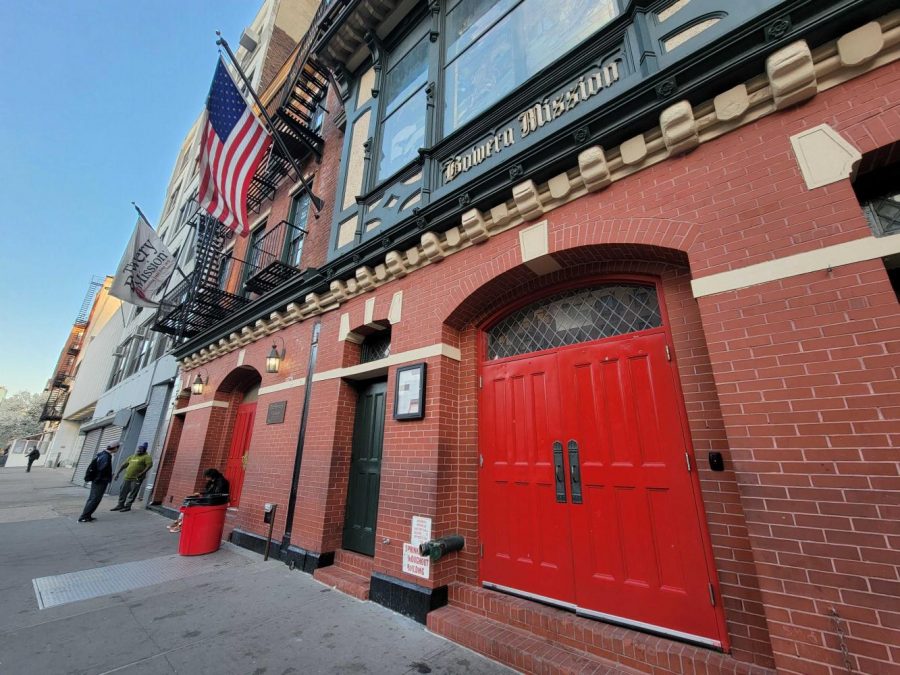 The Bowery Mission is located at 227 Bowery St. This is one of the city’s largest homeless shelters and food pantries. (Staff Photo by Paul Kim)