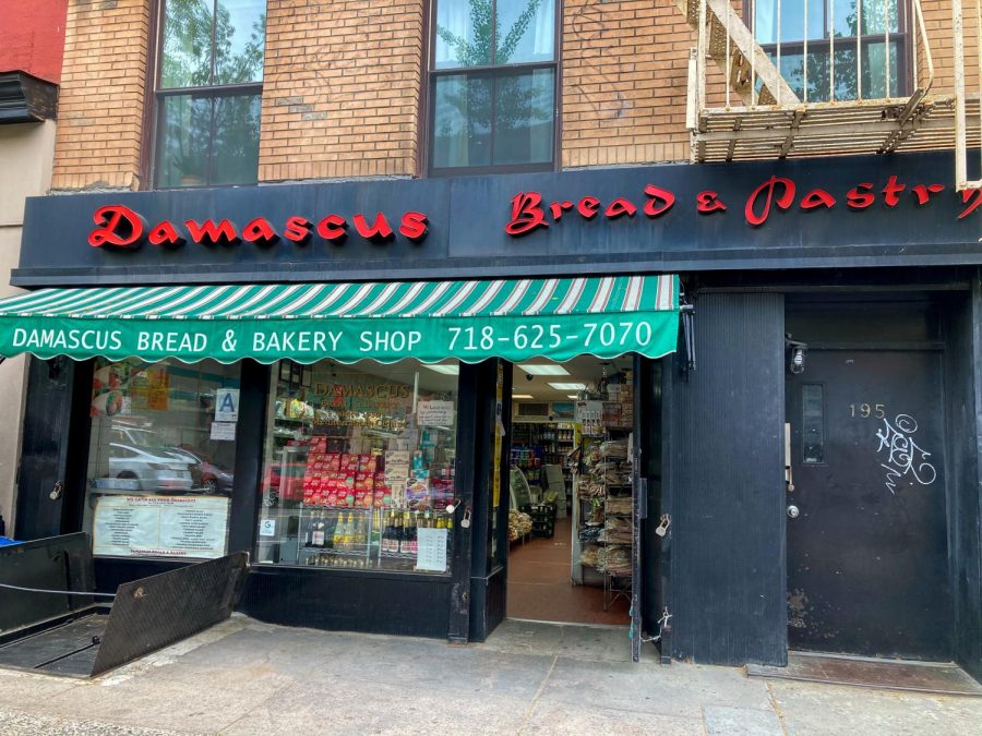 Damascus+Bread+and+Pastry+Shop%2C+located+on+195+Atlantic+Avenue+in+Brooklyn%2C+is+a+Syrian+bakery+known+for+its+flatbreads%2C+pastries%2C+dips%2C+and+spreads.++This+bakery+has+been+serving+its+community+since+its+opening+in+1928.+%28Staff+Photo+by+Gabby+Lozano%29