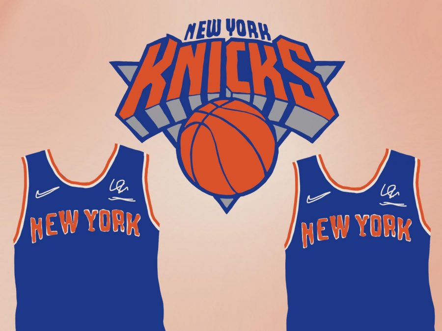 The+Knicks+proved+their+doubters+wrong+in+the+2020-21+season%2C+finishing+41-31+and+making+the+playoffs.+This+offseason+is+key+to+continuing+their+success.+%28Staff+Illustration+by+Manasa+Gudavalli%29