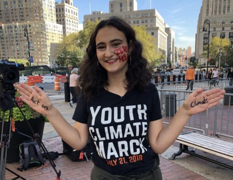 Jamie Margolin, an NYU sophomore, launches a high school scholarship that aims to push the discussion of climate justice. Applicants are asked to think about steps to take for climate justice. (Image courtesy of Jamie Margolin)