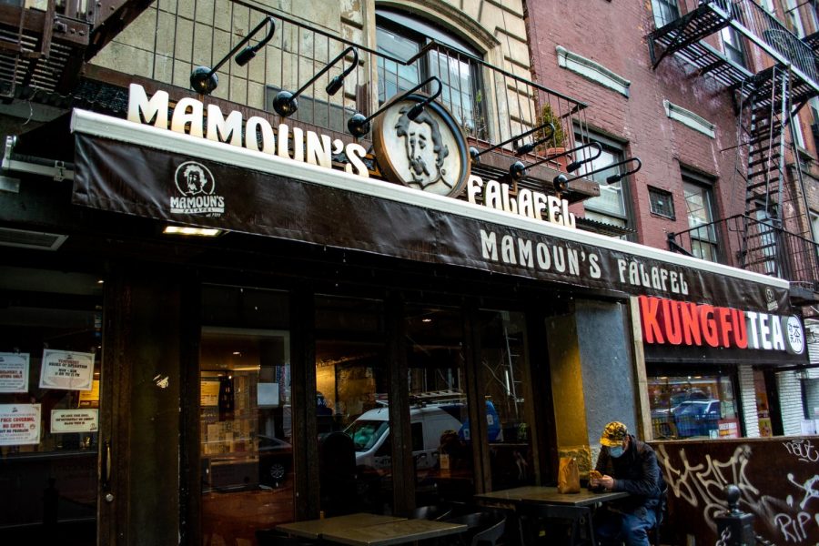 Mamoun’s Falafel has locations in Greenwich Village and East Village. (Staff Photo by Manasa Gudavalli)