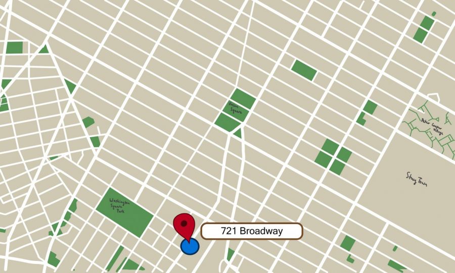 The four recent groping incidents reported by NYU students occurred on or near campus. The incident that occurred on the sidewalk near 721 Broadway in Manhattan is the fourth such incident in less than two weeks, all of which appear to be perpetrated by the same individual. (Staff Illustration by Manasa Gudavalli)