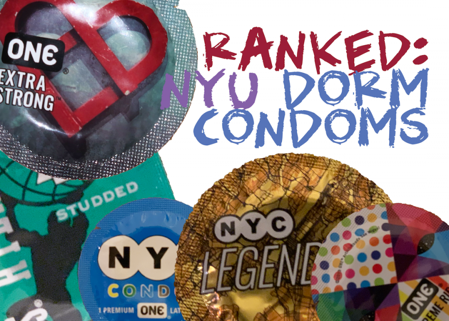 Theres a giant box filled with condoms at every NYU residence hall. This article will help you find the perfect one in this mountain of options. (Staff Photo and Illustration by Alex Tran)