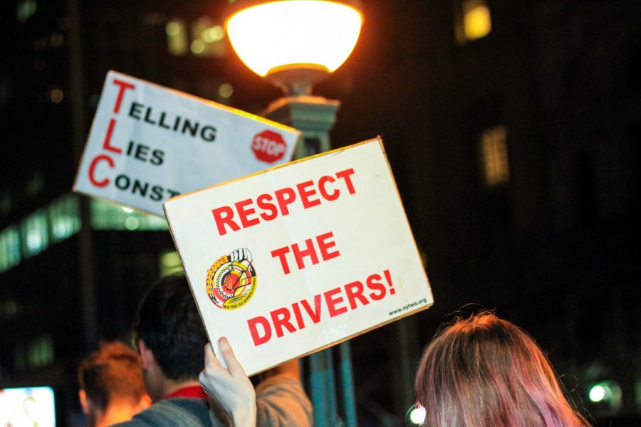 Members of the New York Taxi Workers Alliance have been protesting against Mayor Bill de Blasio’s debt relief plan for taxi workers outside City Hall for the past eight days. The plan is weak and does not do enough to financially protect taxi drivers. (Staff Photo by Alexandra Chan)