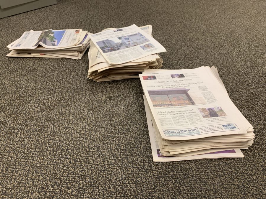 NYU is partnering with the Wall Street Journal and the New York Times to bring free subscriptions to students. They should work to extend free subscriptions to local news outlets as well. (Staff Photo by Jake Capriotti)
