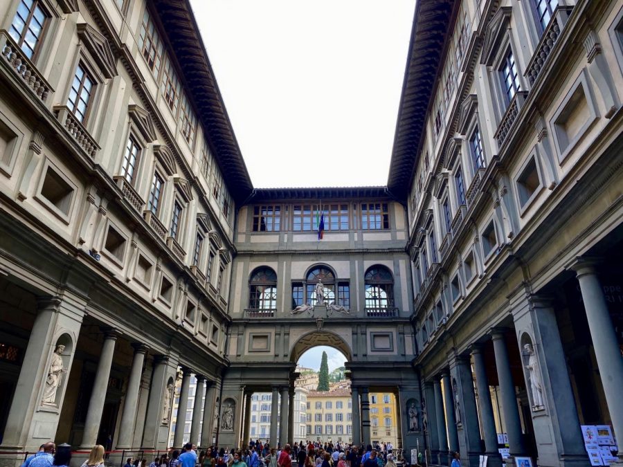 The+Uffizi+Gallery+in+Florence+lost+an+estimated+10+million+euros+when+it+was+forced+to+shut+down+during+the+COVID-19+pandemic.+In+May+of+2021%2C+Uffizi+announced+that+they+would+be+creating+NFTs+of+some+of+their+famous+works+to+recover+from+the+losses+suffered+during+the+pandemic.+%28Photo+by+Annie+Hosch%29