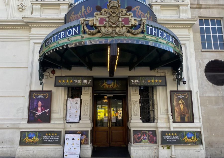 “Amelie” the musical adapted from the 2001 film recently reopened at the Criterion Theater in the West End after a hiatus due to the COVID-19 pandemic. For some, the musical falls short of capturing the essence of the beloved film. (Photo by Saige Gipson)