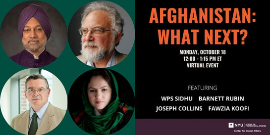 NYU invited Fawzia Koofi, the leader of the Movement of Change for Afghanistan Party, and U.S. Deputy Assistant Secretary of Defense Joseph Collins to an event to discuss the U.S. withdrawal from Afghanistan. Collins and Koofi discussed the factors that led up to the collapse of the Afghan government. (Image via nyu.edu)
