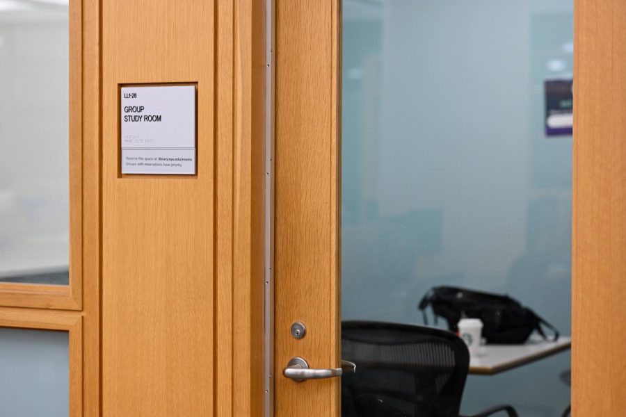 A Bobst study room is without a doubt the most convenient place to cry as you study for your midterms. (Staff Photo by Sirui Wu)