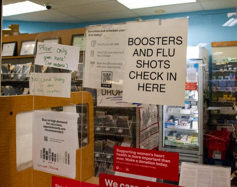 The CVS on Astor Place is one of many pharmacies offering COVID-19 booster shots to increase the efficacy of the vaccine. (Staff Photo by Manasa Gudavalli)