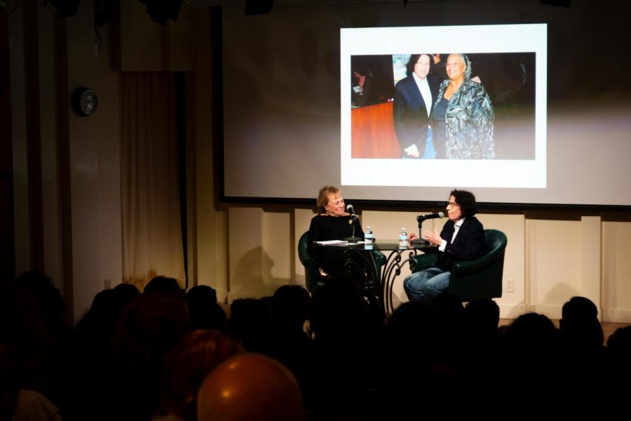 Renowned+author+Fran+Lebowitz+spoke+at+NYU%E2%80%99s+Casa+Italiana+on+Nov.+11.+She+shared+her+experiences+as+a+writer+and+expressed+her+annoyance+with+NYU+students.+%28Photo+by+Abby+Wilson%29