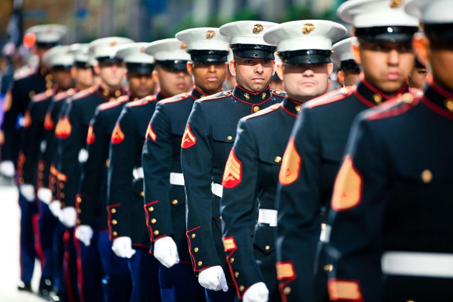 Soldiers paraded around New York City on Veteran’s Day. The issue of food insecurity among military families is prominent and concerning. (Image via Wikimedia Commons)