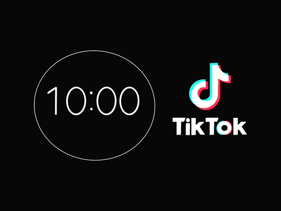 An+illustration+of+the+TikTok+icon+and+a+10-minute+timer.
