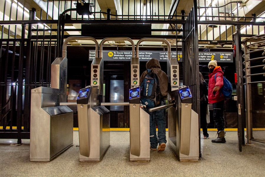 Mayor Eric Adams said he’s considering adding metal detectors to the New York City subway stations following the mass shooting on the Manhattan-bound N train in Sunset Park. (Staff Photo by Manasa Gudavalli)