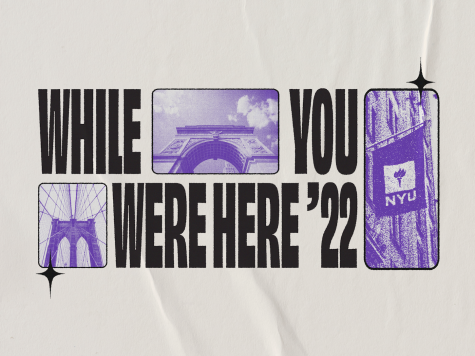 The logo of WSN's 2022 "While You Were Here" graduation-themed special issue.