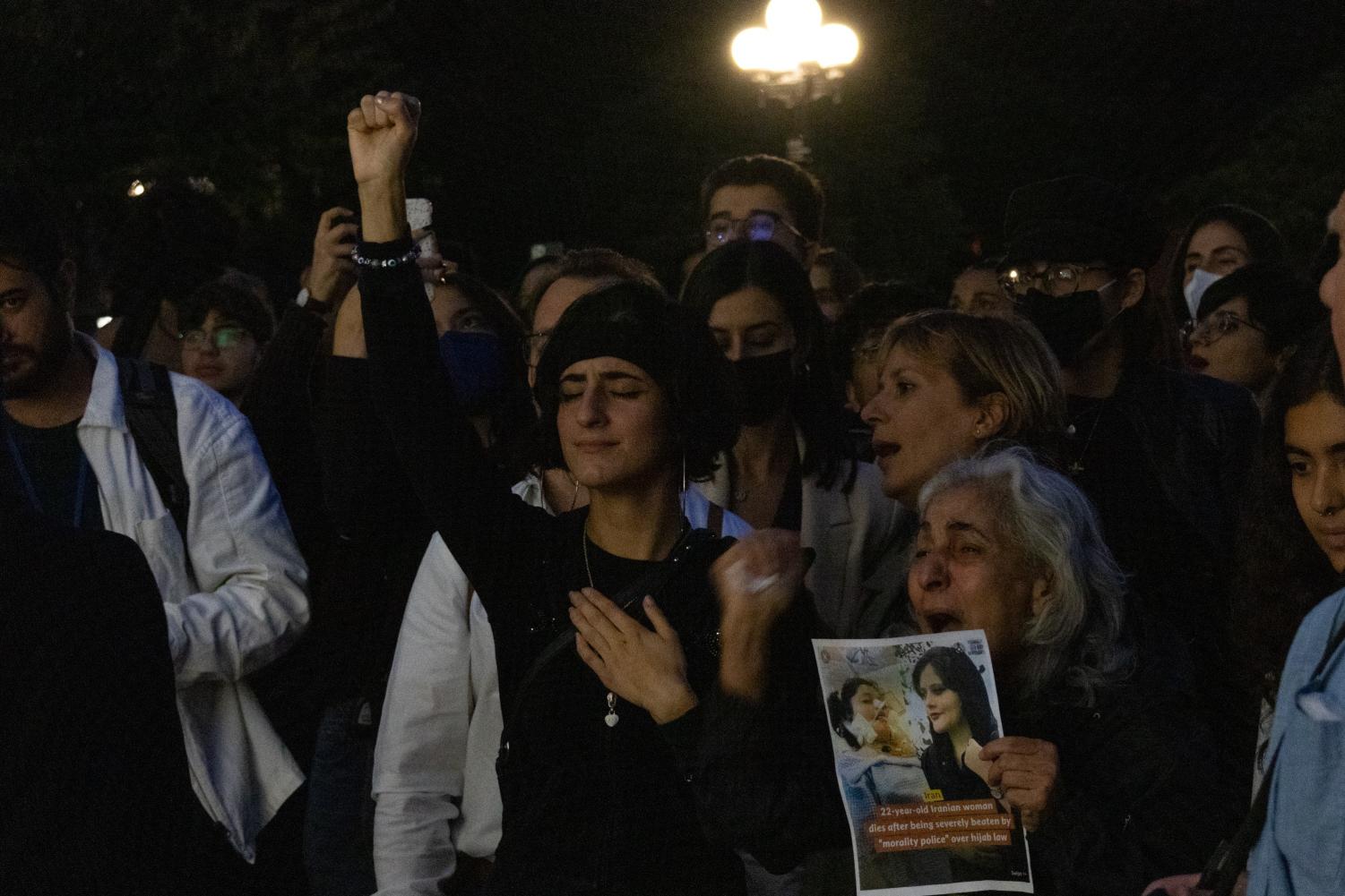At+vigil+for+Mahsa+Amini%2C+Persian+Society+urges+NYU+to+issue+statement