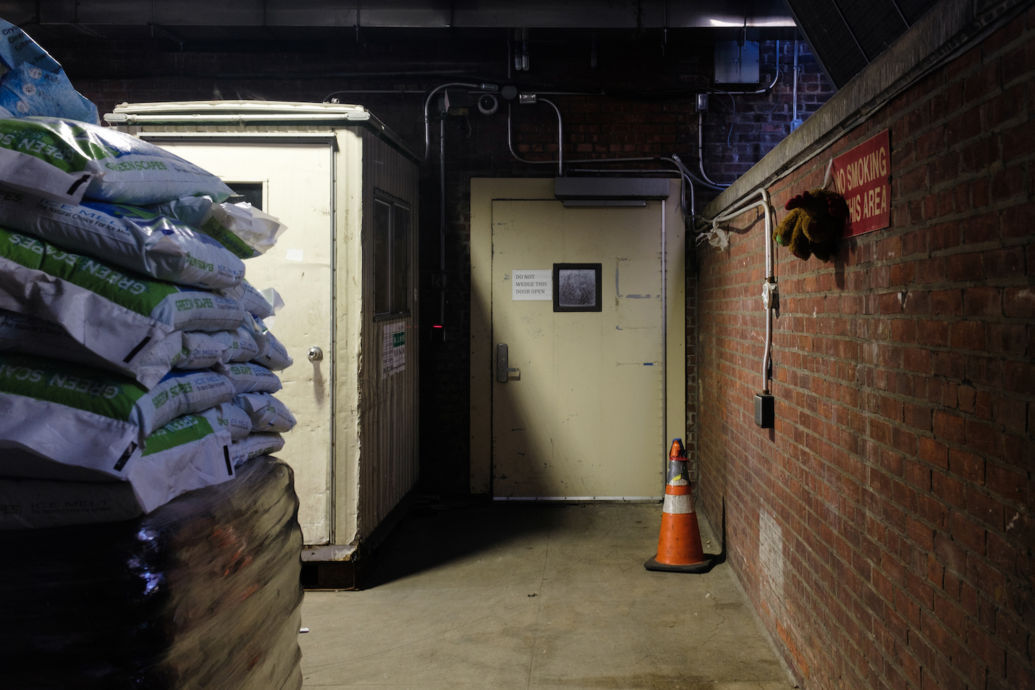 The interior of the loading dock of the N.Y.U. College of Dentistry