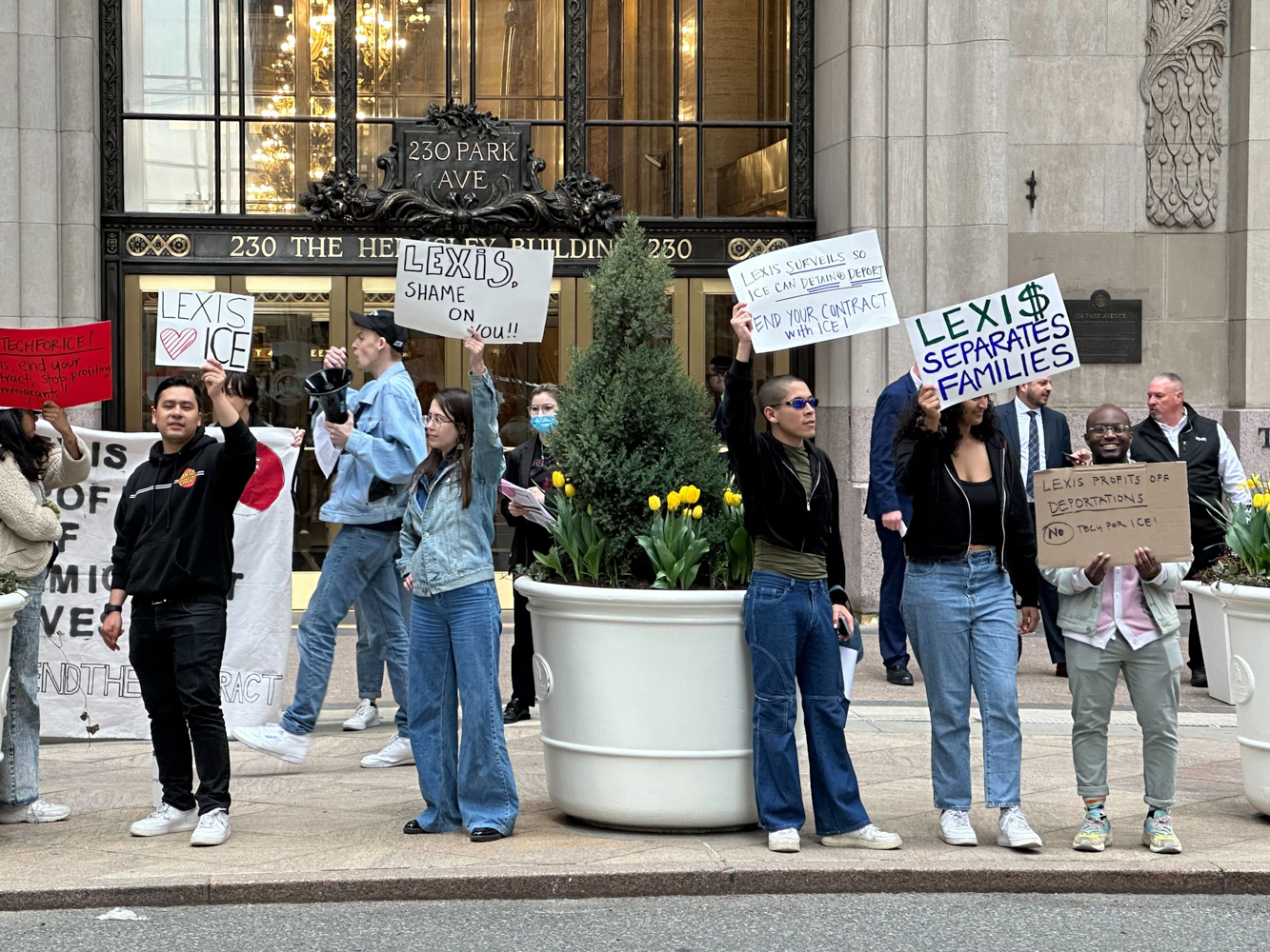 NYU Law students protest LexisNexis contract with ICE