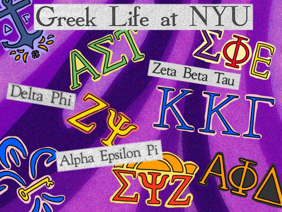 As NYU’s Greek life undergoes changes to promote a more welcoming community for students, one question remains: Can Greek life escape its infamous stereotypes? (Illustration by Max Van Hosen)