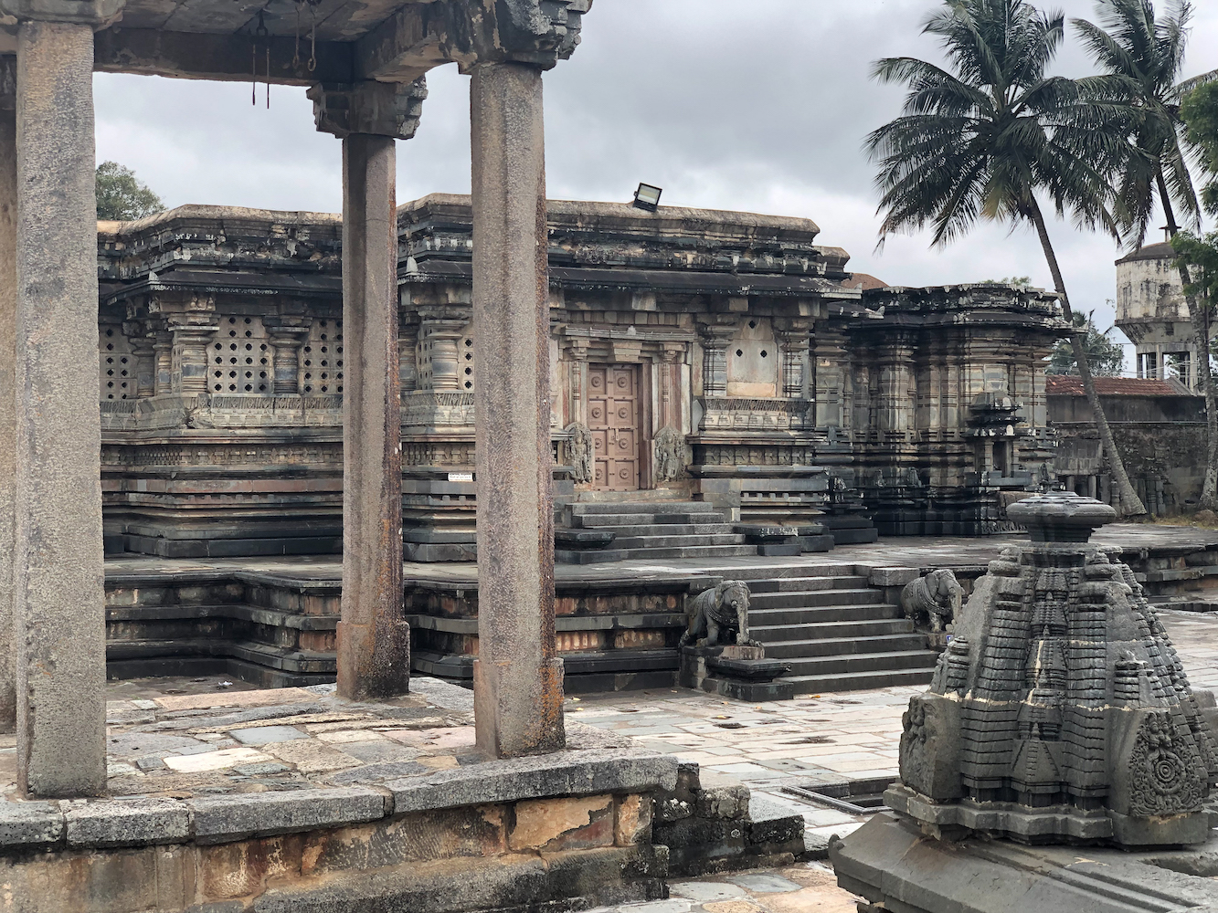 Hoysala architecture in the Chennakeshava Temple in Belur, Karnataka, India.