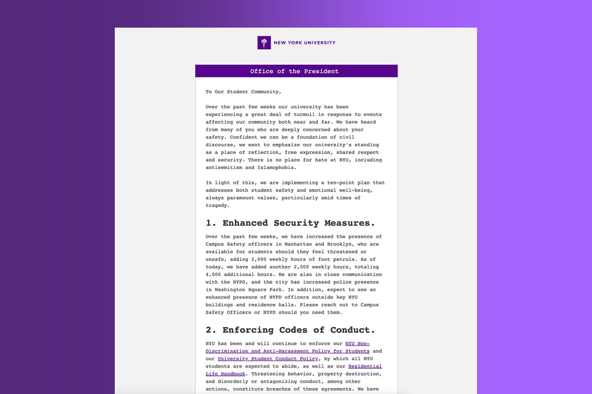 Screenshot+of+an+email+from+the+%E2%80%9COffice+of+the+President%E2%80%9D+on+a+purple+gradient+background.