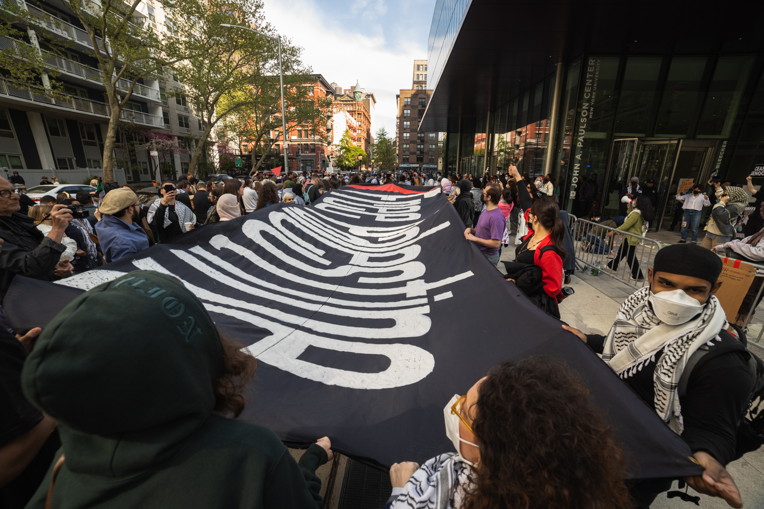 Protesters gather at Paulson in citywide march through university encampments